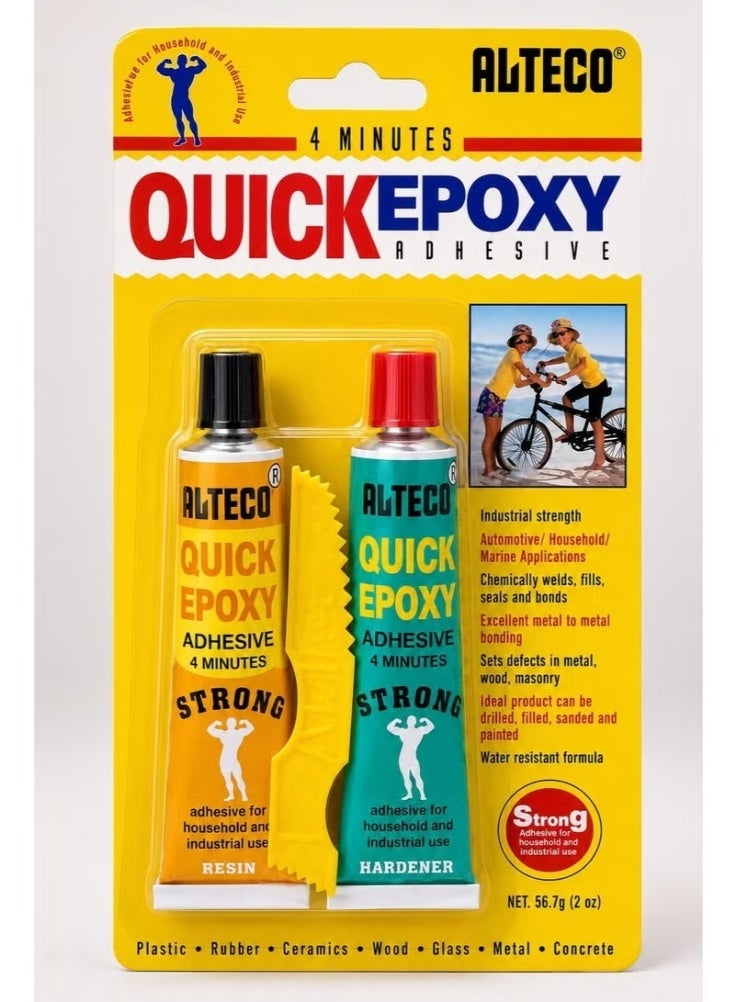Alteco Quick Epoxy Adhesive 4 Minutes – Strong Multi-Purpose Glue - Image 1