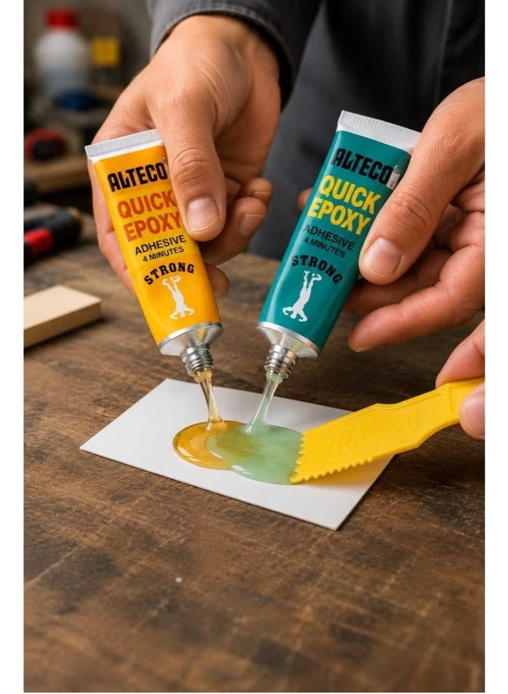 Alteco Quick Epoxy Adhesive 4 Minutes – Strong Multi-Purpose Glue - Image 2