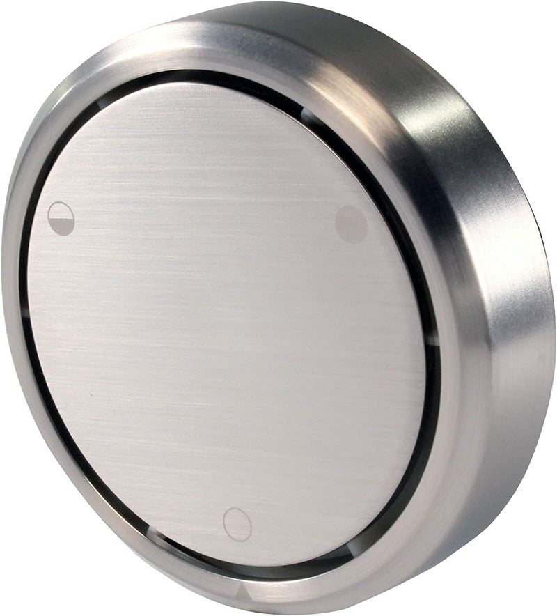 Westbrass D493CH-5-07 Patented Deep Soak Round Replacement 2-Hole Bathtub Overflow Cover for Full and Over-Filled Closure, Satin Nickel (5-Pack) - Image 1