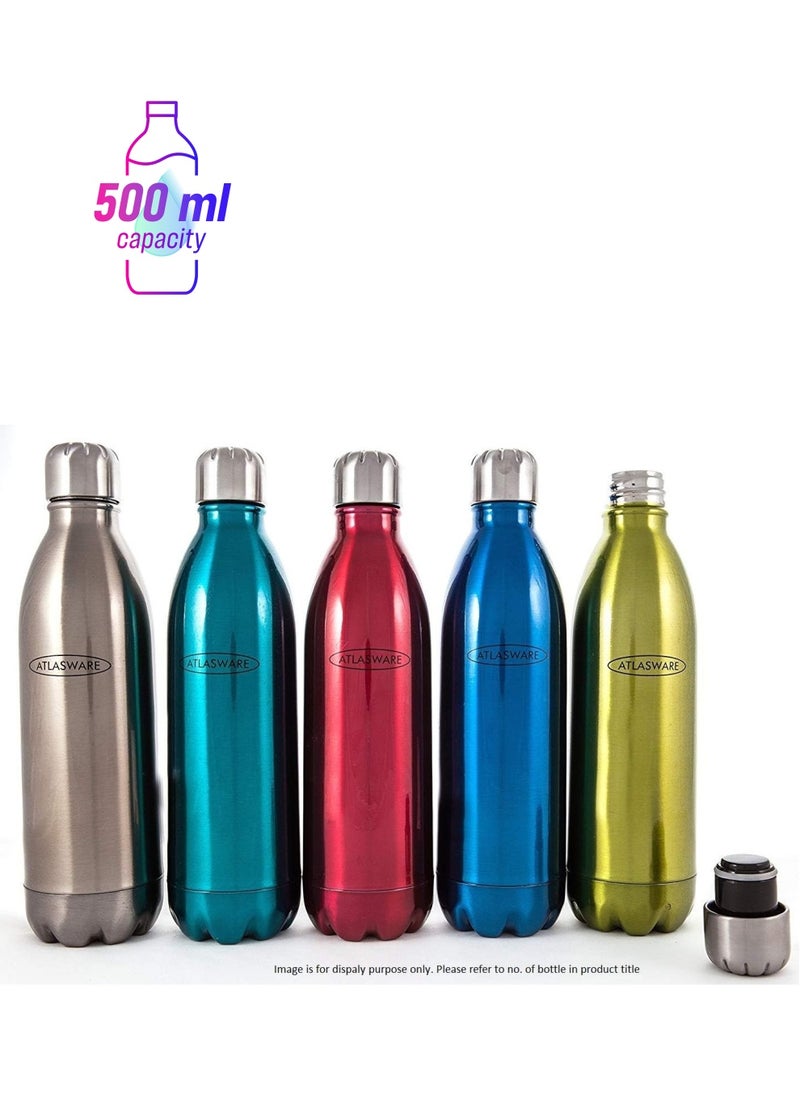 Atlasware Atlasware Stainless Steel Hot and Cold Vacuum Bottle (Colour May Vary,500ml)  - Image 1