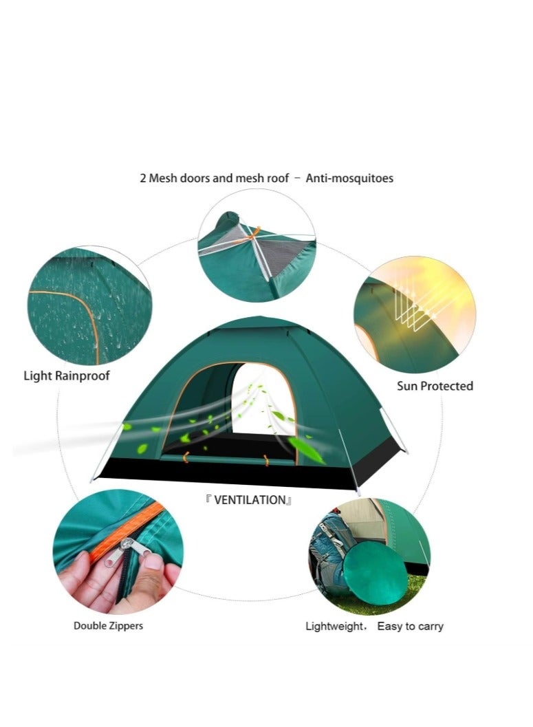 Automatic Pop Up Camping Tent, Portable Instant Pop Up Tent Ideal for CampingLightweight Waterproof Backpacking Tent, Set Up in Seconds, 200X150X100cm - Image 4