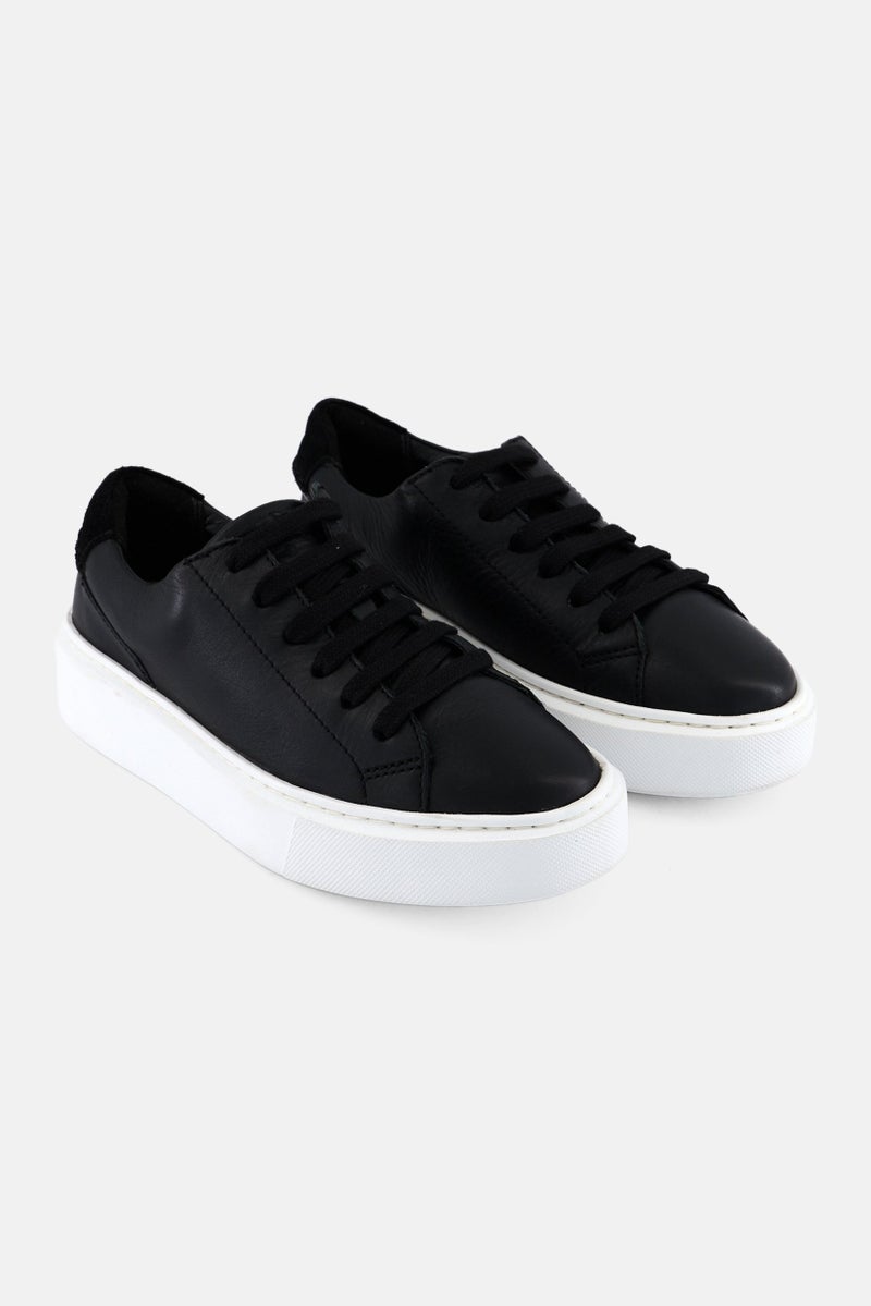 clarks Women Standard Lace Up Casual Shoes, Black - Image 1
