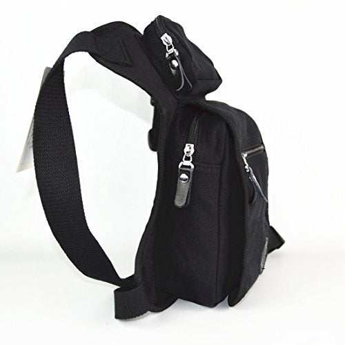 Hebetag Canvas Drop Leg Bag Outdoor Travel Waist Pack Thigh Bag for Men Women Tactical Military Motorcycle Bike Multi-pocket Drop Leg Bags Pouch - Image 2
