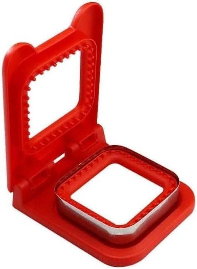 GAMAHA Sandwich Cutter and Sealer for Kids Lunch,Stainless Steel Baking Tools,Crustless Sandwich Press Mold Cookie Bread Pancake Maker for Boys Girls Lunch Great Square Multicolor 1PCS - Image 1