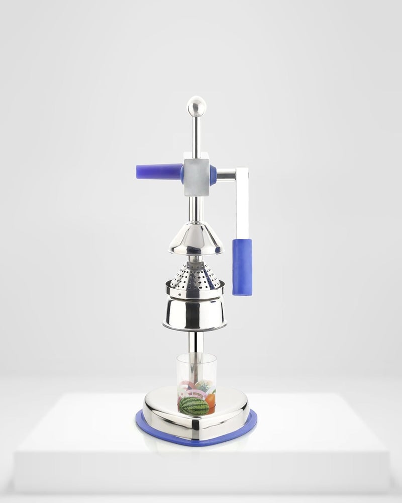 JUICIQ Manual Fruit Juicer Hand Press Citrus Press Juice Machine for Home Made Instant Guest Serving Drink Aluminium Hand Press Citrus Fruit Juicer and Vegetables - Image 2
