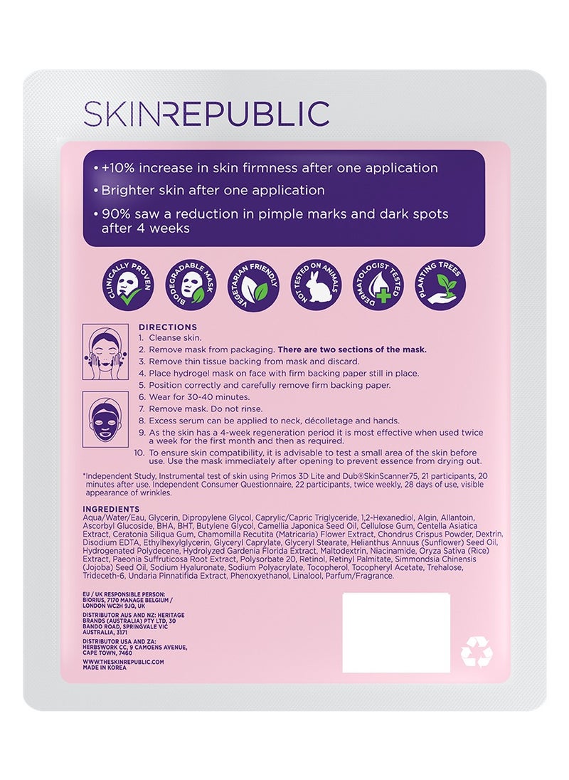 SKIN REPUBLIC Retinol Hydrogel Face Mask Sheet 25g  - Image 2
