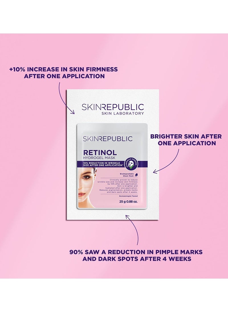 SKIN REPUBLIC Retinol Hydrogel Face Mask Sheet 25g  - Image 3