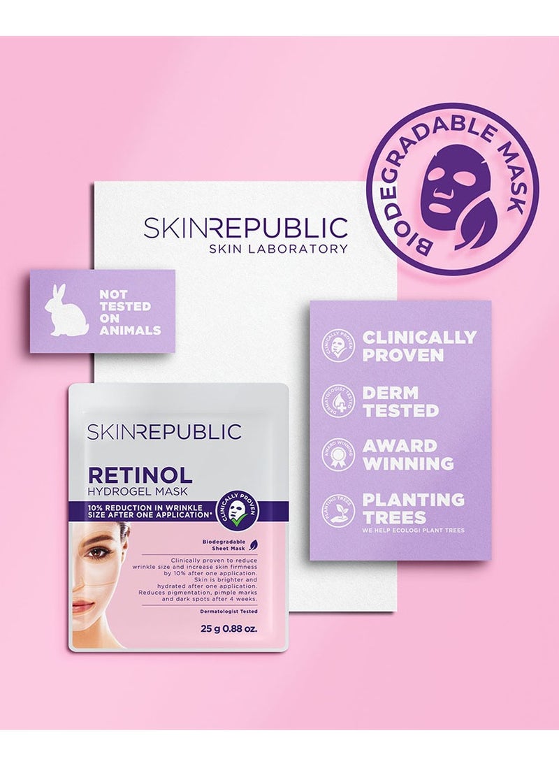 SKIN REPUBLIC Retinol Hydrogel Face Mask Sheet 25g  - Image 4