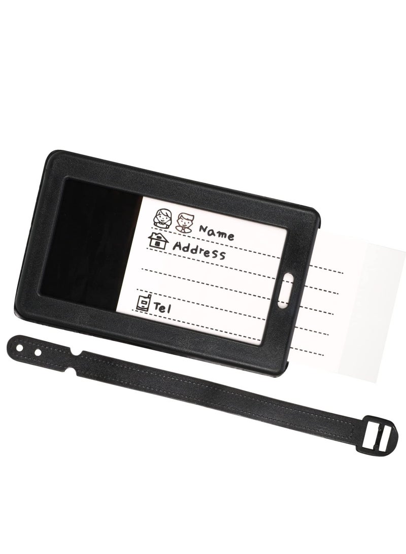 SOLARAE Luggage Tag, 6 Piece Suitcase Luggage Tags Handbag Travel Bag School Bag Handbag Instrument Tag Name Address Tag with Information Card Stock and Hanging Buckle - Image 4