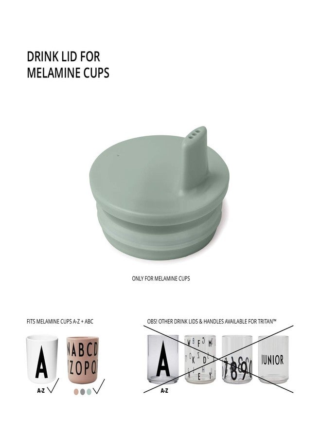 Design Letters Sippy Cup Lids for Melamine Cups Designed in Denmark | Durable Drink Lid for Babies, Toddlers & Kids | BPA & BPS Free, Food Safe Toddler Sippy Cup Lids | Dishwasher Safe Tight Fit Lids - Image 2