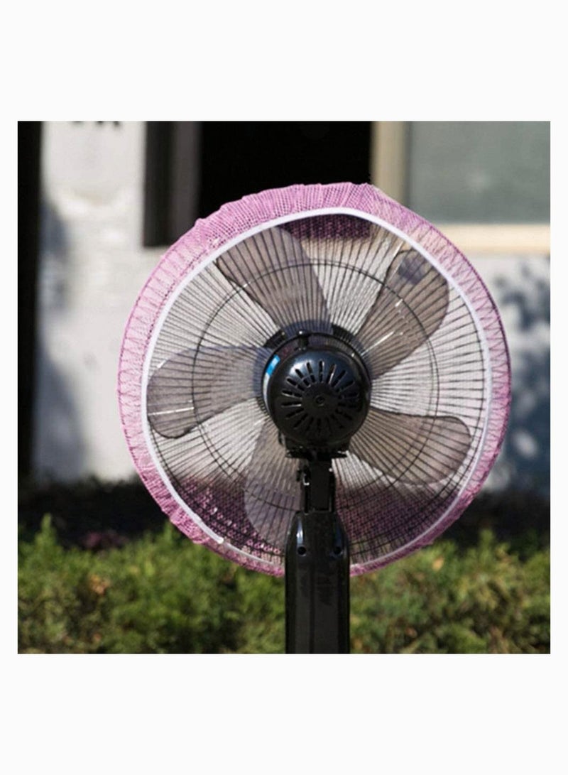 Y&D Fan Cover, SYOSI 2 Pcs Cute Safety Guard Cover Dustproof Child Mesh Protective (Pink and blue) - Image 3