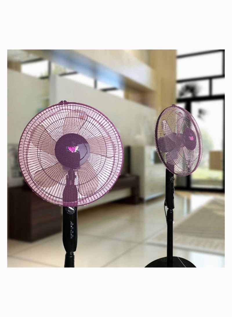 Y&D Fan Cover, SYOSI 2 Pcs Cute Safety Guard Cover Dustproof Child Mesh Protective (Pink and blue) - Image 4