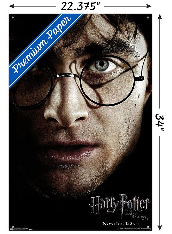Trends International Harry Potter And The Deathly Hallows: Part 1 Harry One Sheet Wall Poster With Push Pins - Image 4