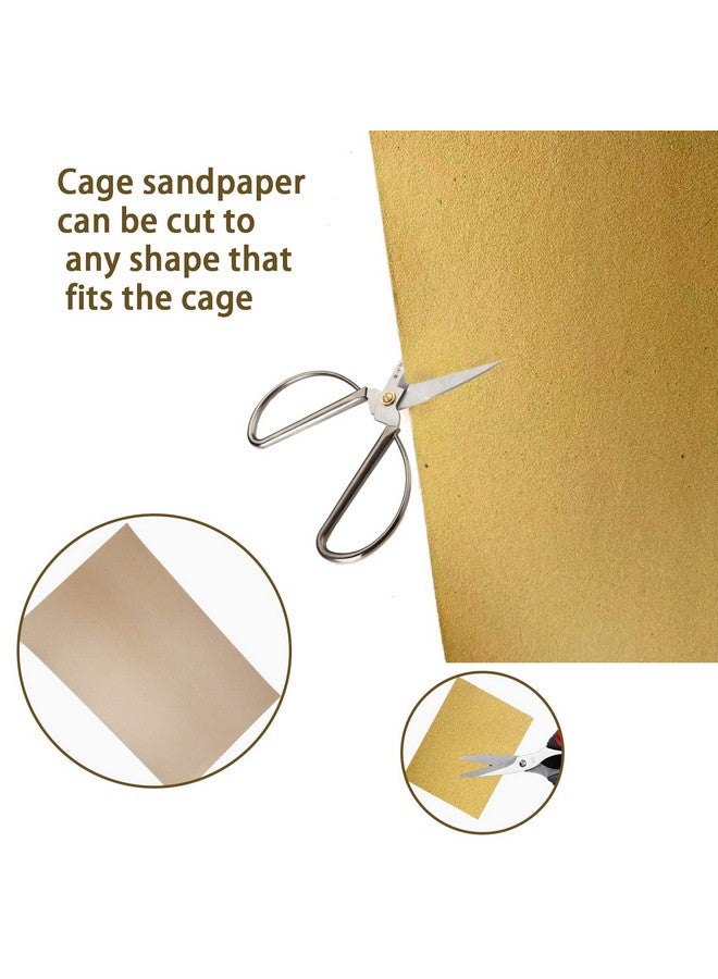 Hamiledyi Hamiledyi Bird Gravel Paper, Special Sea Sand Liner for Page, Parrot Cage Gravel Paper Mat, 17x11 Inch Disposable Cushion Pads for Bird Parakeet Budgie 32PCS - Image 5