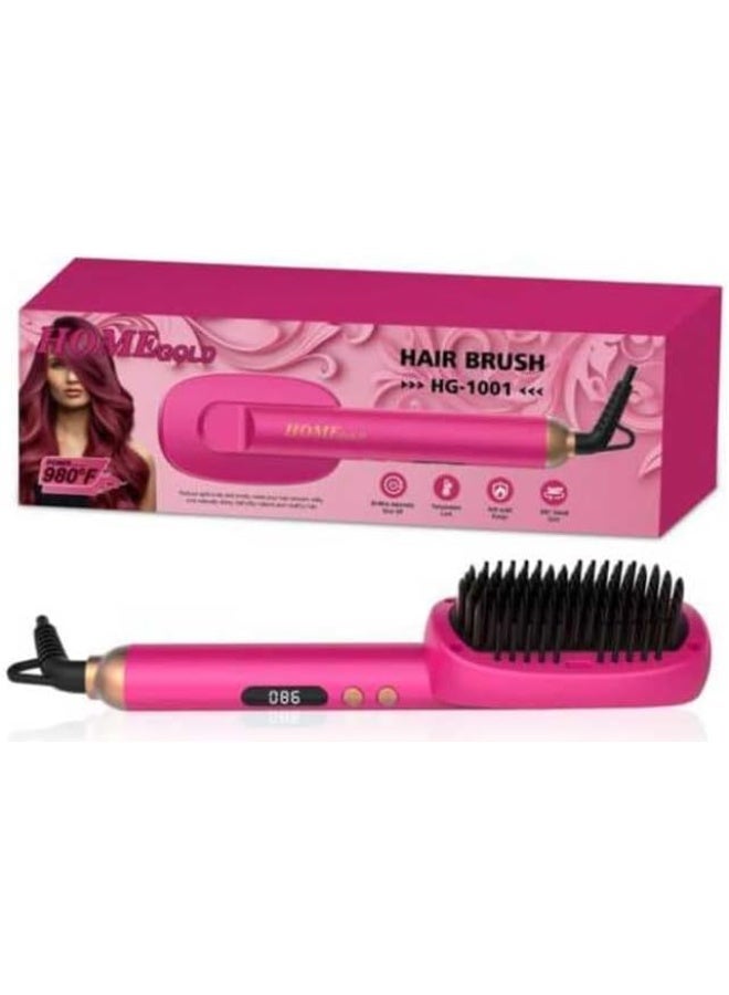 هوم جولد فرشاة فرد الشعر الكهربائية HG-1001 – تسخين سريع بشاشة رقمية LED، تحكم في الحرارة ، مناسبة لجميع أنواع الشعر - Image 4