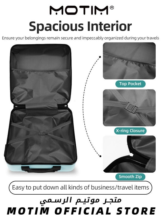 Motim Travel Luggage Carry-On Luggage Kid's Luggage 18 inch Small Luggage with Spinning Wheels Cartoon Suitcase - Image 3