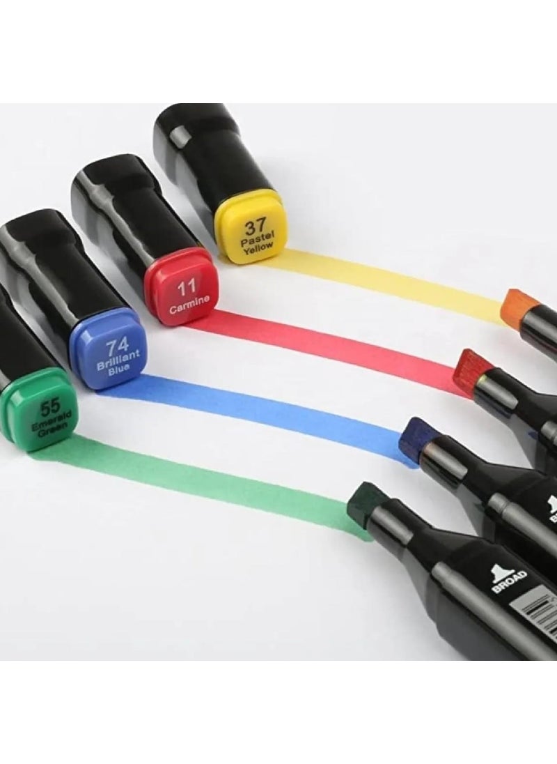 Event Marker 36 Piece Set Portable Marker Pen Set with Bag 36 Color Double Sided Marker Pen Set  - Image 2