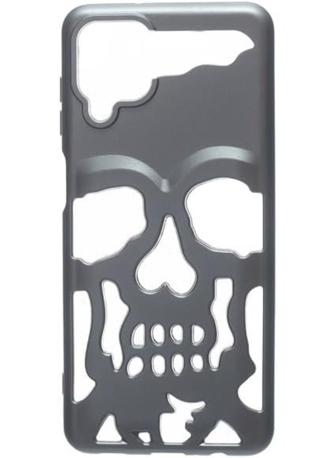 Fashion Case Silicone Back Cover For Samsung A12- Gray - Image 1