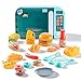 MINDNOOK Toddler Microwave Toys Kitchen Playset with Light Sound Kids Pretend Play Electronic Oven with Play Food Learning Toys for Girls Boys Ages 3 - Image 2