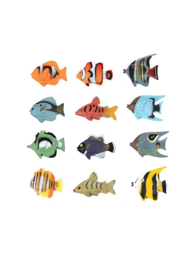Fun Central 24 Pieces Mini Tropical Fish Party Favor Fish Figure For Kids Assorted Styles - Image 1