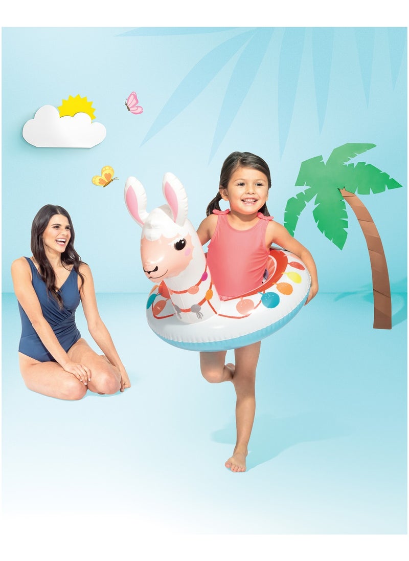INTEX 58221NP-Deluxe Animal Swim Ring 86x58cm / 34"x23", Alpaca  - Image 3