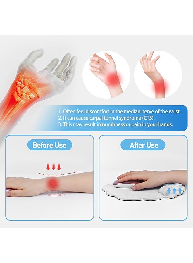 Cloud Mouse Pad with Wrist Rest Support, Ergonomic Gaming Mouse Pad Pain Relief  - Image 3
