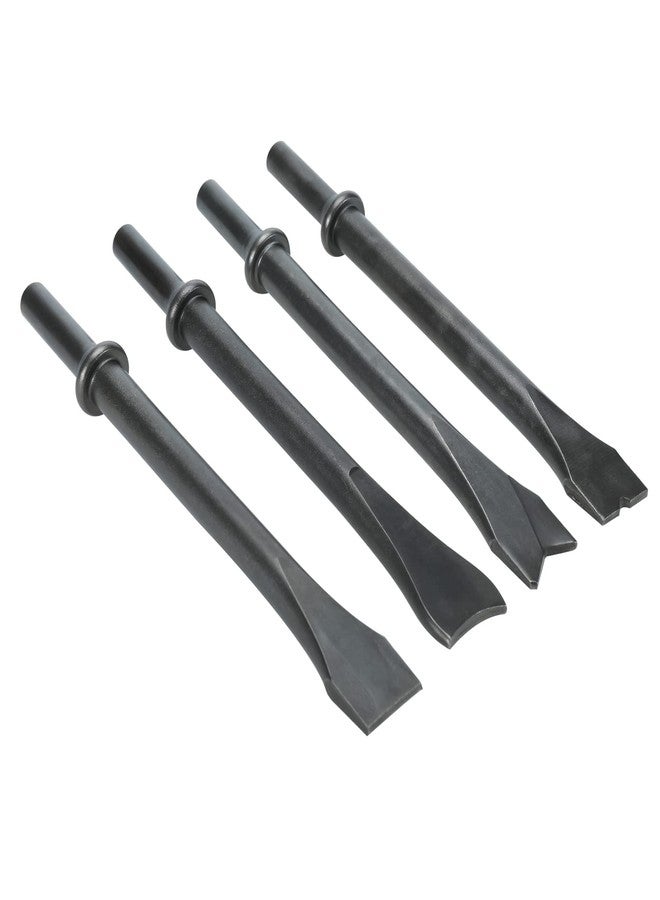 YaeKoo 8pcs Smoothing Air Hammer Pneumatic Chisels Tools, 7pcs 0.401'' (10mm) Shank Heavy Duty Pneumatic Air Hammer Chisels High Carbon Steel Accessories Bits with 1pc Spring - Image 4