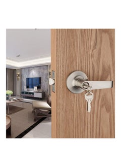 Generic Satin Nickel Lever Handle Door Lock Silver  - Image 3