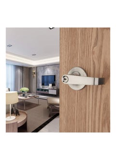 Generic Satin Nickel Lever Handle Door Lock Silver  - Image 2