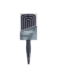 Fromm Professional Intuition Flexer Vent Brush for Blow Drying Detangler Brush for Wet or Dry Medium to Thick Hair Smooths Frizz and Flyaways Navy Blue 