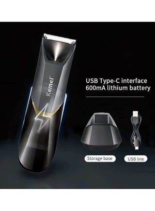 Professional Body Hair Trimmer KM-3208 Black/Yellow - view 4