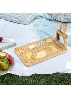 Naturalove Bamboo Cheese Serving Plate - Magnetic  - Image 1