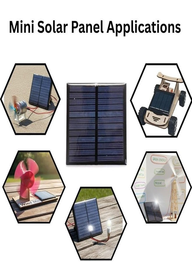 ESPtronics 2 Pc 70 x 70 mm DIY Small Mini Solar Panel Cell 6v 100mah Science Experiment Project Kit Learning Education STEM for Students and School Kids Square Shape - Image 5