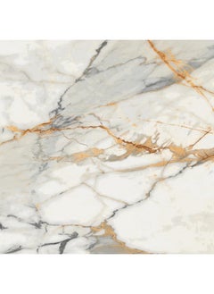 Monk Forest Marble Self-Adhesive Wallpaper: Waterproof, Oil-Proof, Removable. Perfect For Kitchen, Bathroom, Fridge, And More! (60X200 Cm) (Whitegold)  - Image 1