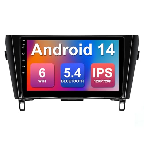 FeirTon 2+64G 10.1-inch Android 14 Car Stereo for Nissan Rogue X-Trail Qashqai 2014-2018 IPS Touchscreen Screen Car Radio with WiFi 6 Carplay & Android Auto Support Backup Camera GPS FM Navi Bluetooth 5.4 SWC - Image 1