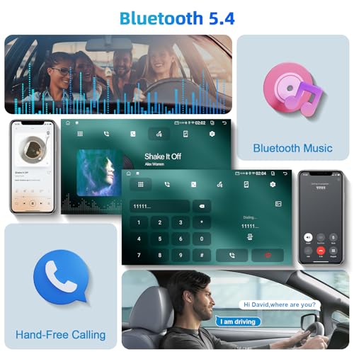 FeirTon 2+64G 10.1-inch Android 14 Car Stereo for Nissan Rogue X-Trail Qashqai 2014-2018 IPS Touchscreen Screen Car Radio with WiFi 6 Carplay & Android Auto Support Backup Camera GPS FM Navi Bluetooth 5.4 SWC - Image 4