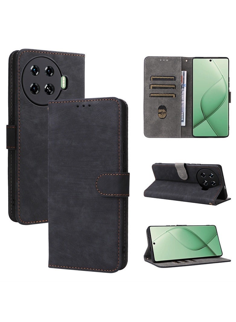 Fankalo Phone Case for Tecno Spark 20 Pro Plus with RFID Security Protection Flip PU Leather Wallet Case with Card Holder Shockproof Protective Cover - Image 1