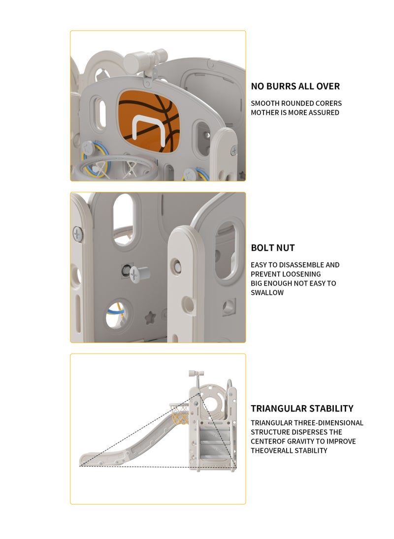 Big Slide With Play  Area and Crossing Bridge + Ball Ring  186*153*111 cm - pzsku/Z5E0C4BC7451B3A4589BCZ/45/_/1702663567/355e33b7-5a3c-4466-9629-a157df9f1fe1