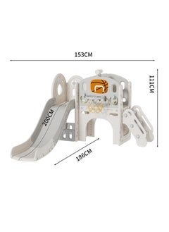 FULL JOY Big Slide With Play  Area and Crossing Bridge + Ball Ring  186*153*111 cm  - Image 4