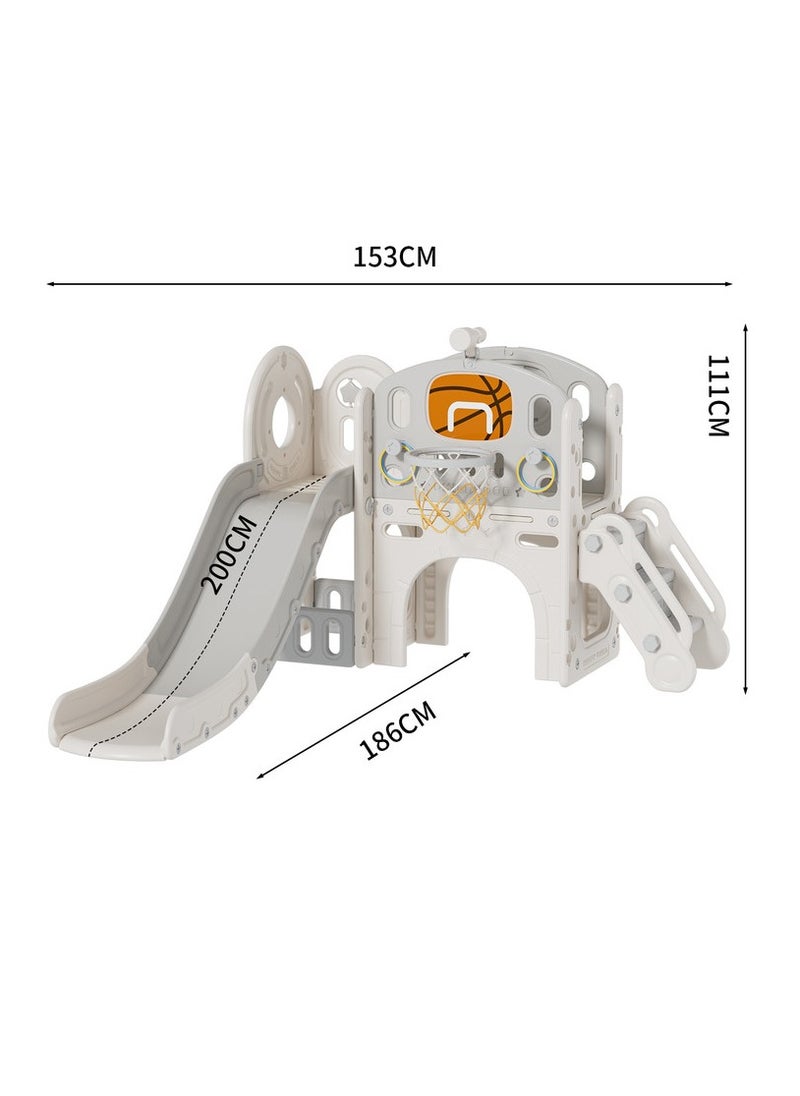 FULL JOY Big Slide With Play  Area and Crossing Bridge + Ball Ring  186*153*111 cm  - Image 4