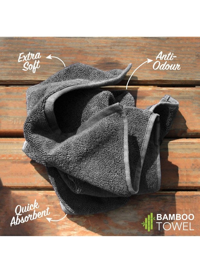 HEELIUM HEELIUM Bamboo Towel Set | 3 Bath & 3 Hand Towel Combo | Super Soft & Antibacterial | 600 GSM  - Image 4