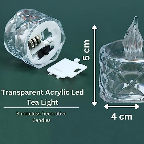 True Decor 36PC LED Candles Artificial Candles for Home Decor LED Diya Candle Light Lamp Fake Candle - Image 4