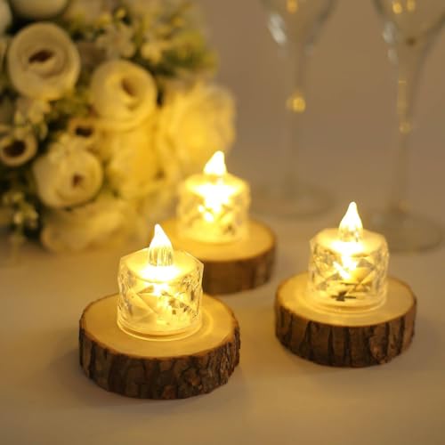 True Decor 36PC LED Candles Artificial Candles for Home Decor LED Diya Candle Light Lamp Fake Candle - Image 1