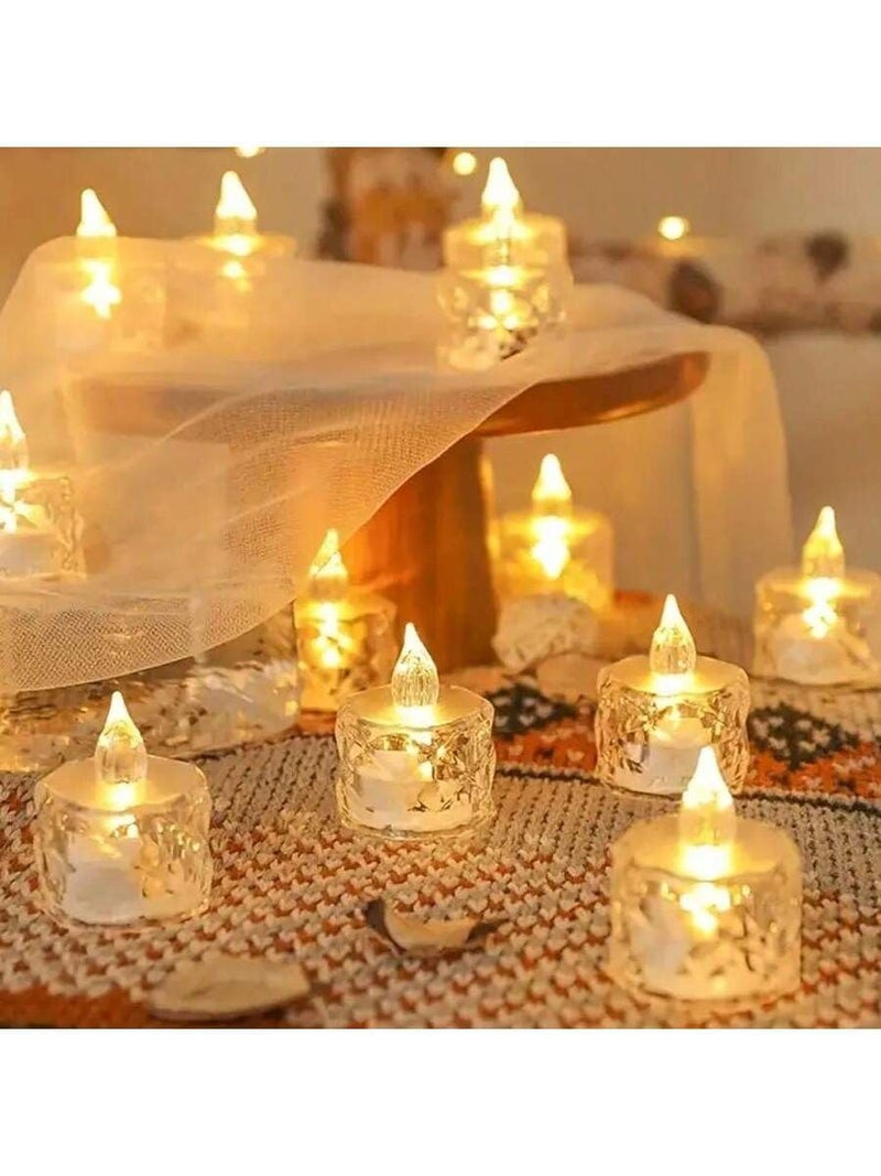 True Decor 36PC LED Candles Artificial Candles for Home Decor LED Diya Candle Light Lamp Fake Candle - Image 2