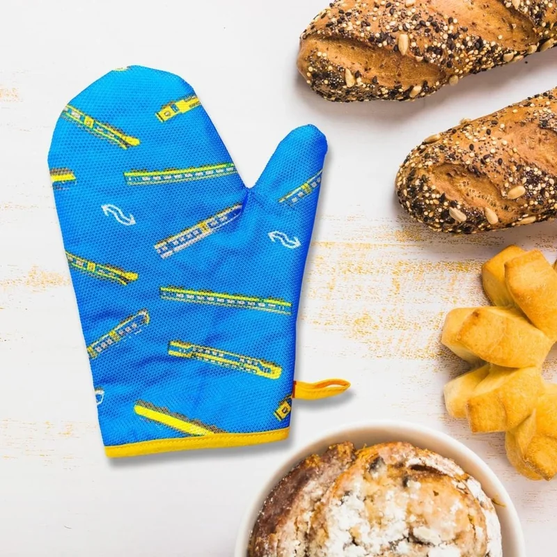 ماجيك ليدي Single Blue Heat Resistant Oven Mitt 30X20 cm