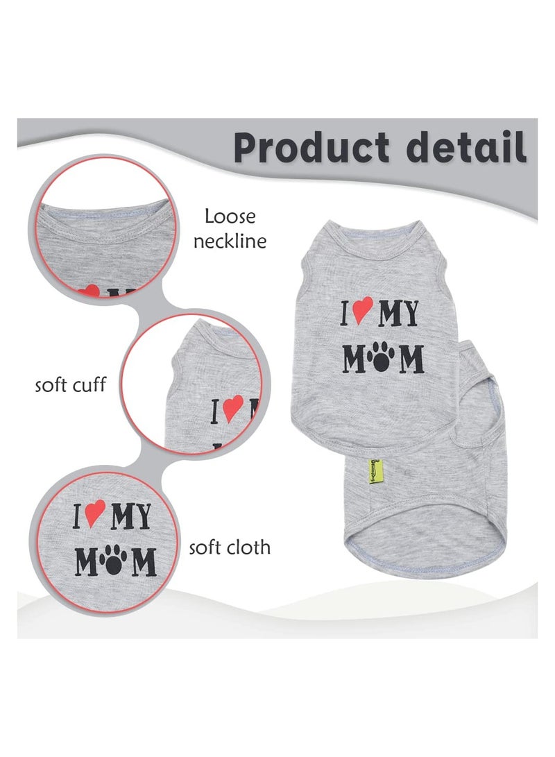 SYOSI 4 Pieces Chihuahua Dog Clothes, Dog Shirt for Small Dogs Boy, Summer Pet Puppy Yorkie Teacup Clothes, Male Tiny Dog Clothes Outfit, Extra Small Dog Clothing (Black, X-Small)  - Image 5