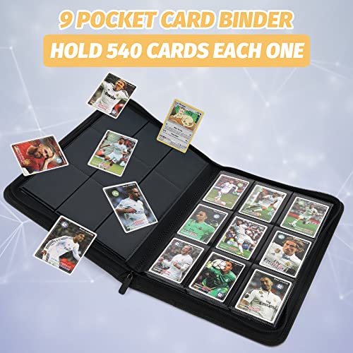Foalgo Trading Card Binder, Card Collection Binder Album Folder with 540 Side Loading Pockets, 9 Pocket Trading Card Album Folder for TGC,MTG, Baseball Cards, Yugioh. - Image 3