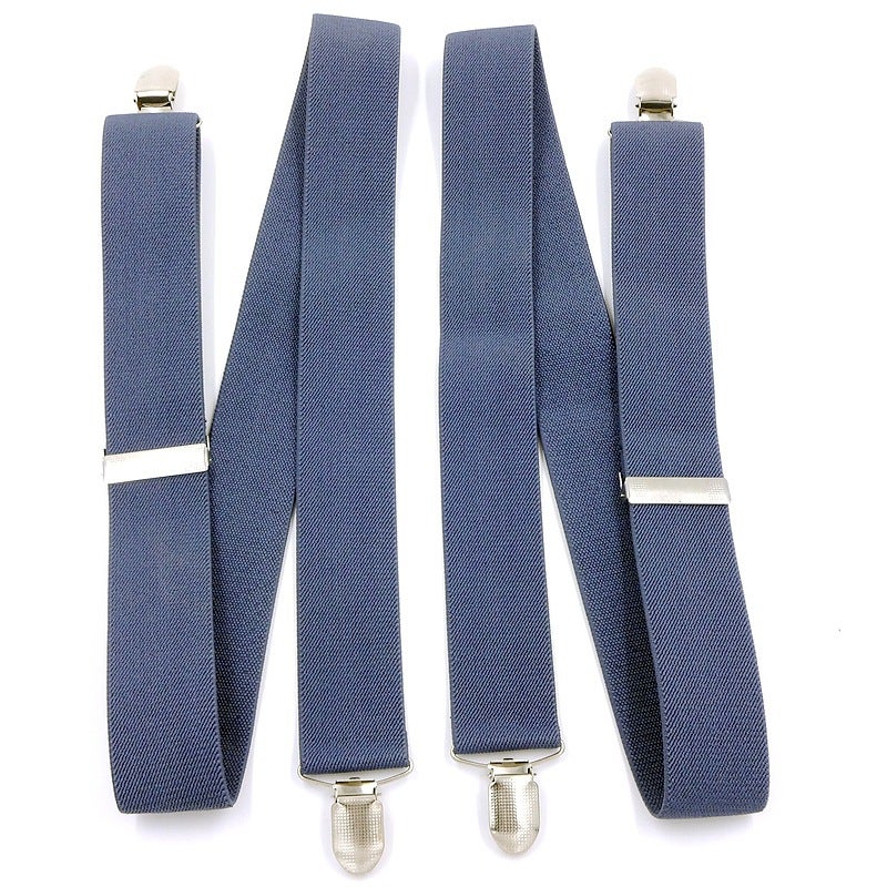 Black Suspenders, Unisex, Versatile, 3.5Cm Style Suspenders, H-Shaped Suspenders, Elastic Suspenders, Four-Clip Suspenders - Image 1