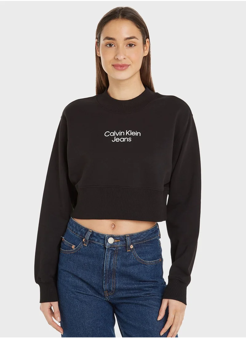 Calvin Klein Jeans Logo Detail Sweatshirt