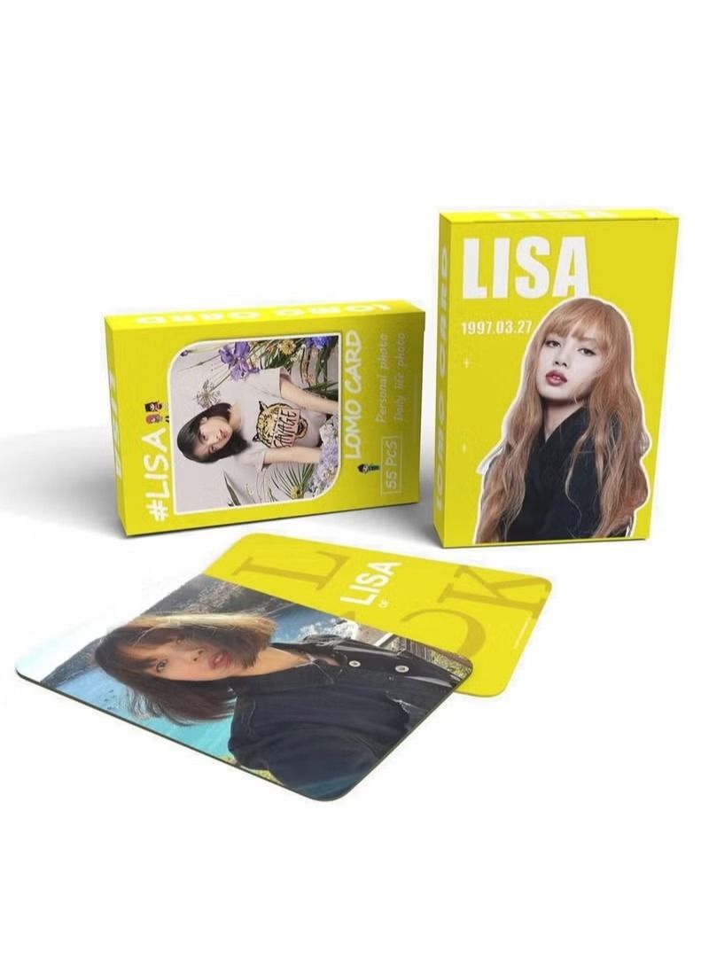 dida-cosmos 55 Pcs Blackpink Lisa Lomo Cards  - Image 1